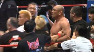 Mirko Cro Cop VS Satoshi Ishii  incident 31122014 [upl. by Haronid]