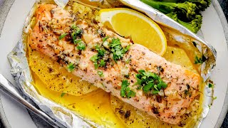 Baked Pineapple Salmon Foil Packets  Easy amp Delicious Weeknight Dinner [upl. by Anita921]