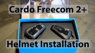 Cardo Freecom 2 Helmet Installation cardo [upl. by Chadabe852]