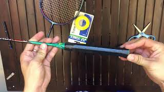 Wrap Yonex Astrox88D Racket with Yonex Super Grap Overgrip Kevin Sanjaya Sukamuljo Style [upl. by Hilel]