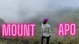 My First time to Hike at Mount Apo  CRISHA UY [upl. by Esinev]