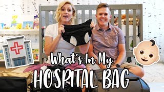 Whats In My HOSPITAL BAG 🏥🤰🏼 [upl. by Glynda]