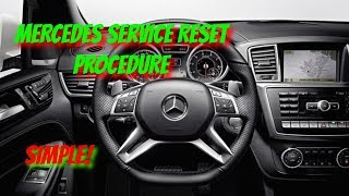 Mercedes Service Message RESET  Oil Message RESET [upl. by Kemble]