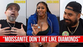 GIA Gemologist ends the MOISSANITE vs DIAMOND Debate  Impromptu Podcast ft CUBAKNOW amp ERICA DIGGS [upl. by Assir390]