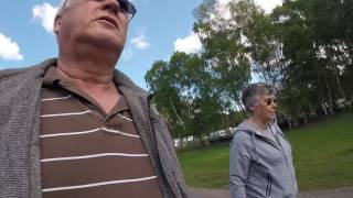 Arriving at Clumber Park Caravan and Motorhome Club Site  Easter 2017 Trip  Day 13 [upl. by Suhpoelc]