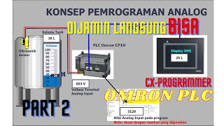 Instruksi SCL Scaling PLC Omron CP1H  Belajar Analog Input amp Output PLC Omron Part 2 [upl. by Fulmer615]