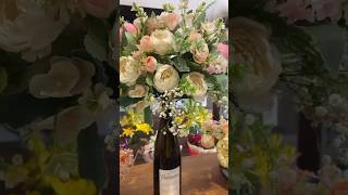 wine bottle gifting ideas shorts flowers [upl. by Mountford737]