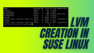 LVM Creation in SUSE Linux [upl. by Haynes]