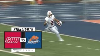 Sacred Heart vs Bucknell Football Highlights 2018  Stadium [upl. by Lashond]