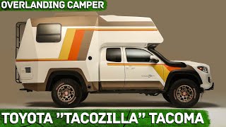 Toyota Tacozilla Tacoma Overlanding Camper 2021 SEMA Show [upl. by Busey]