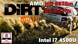 Rally Dirt on Inspiron 5737 i7 4500u  HD 8870m [upl. by Aihc]