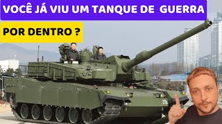 COMO É A PARTE DE DENTRO DE UM TANQUE DE GUERRA ANTIGO [upl. by Aderf954]