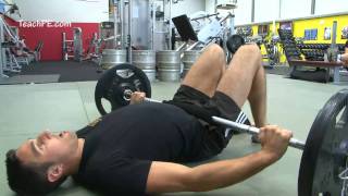 Weight Training Workout  The Glute Bridge With Barbell [upl. by Torie]