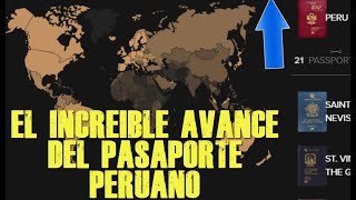 EL SORPRENDENTE AVANCE DEL PASAPORTE PERUANO EN EL RANKING MUNDIAL [upl. by Eisyak533]