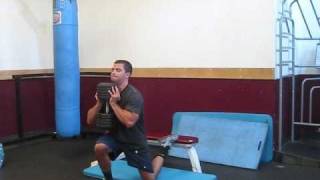 Goblet Rear Foot Elevated Split Squats 120x21 [upl. by Ecirtel]