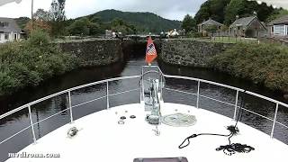 Dirona through Scotlands Crinan Canal MV Dirona Channel [upl. by Mars760]