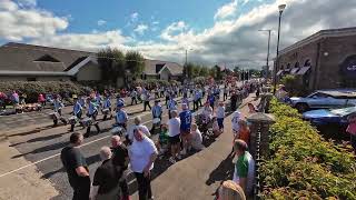 MONKSTOWN OLD BOYS FLUTE BAND Carrickfergus 12th July 2024 [upl. by Asiil]