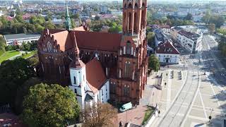 Białystok Poland City Center in Autumn  4K [upl. by Rask]