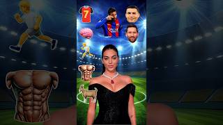 Georgina construye el jugador perfecto😍🔥 Messi vs Ronaldo☠️ [upl. by Dunstan]