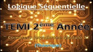 28 Compteur Asynchrone Modulo 7 Théorique Avec Bascule D  JK  Chron  شرح مبسط جدا بالدارجة [upl. by Euqinom863]