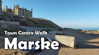 MarskebytheSea North Yorkshire【4K】 Town Centre Walk 2021 [upl. by Sascha]