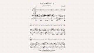 Merry Go Round of Life for Violin solo and Piano Accompaniment [upl. by Tterb]