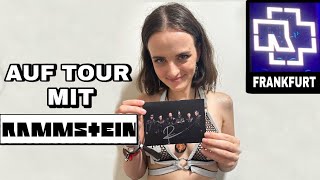 AUF TOUR MIT RAMMSTEIN 5 FRANKFURT  TEIL 2 Autogramm von Richard viel Angst beim Konzert [upl. by Akimas]