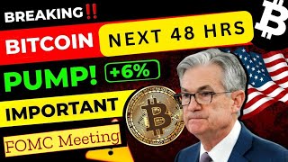 Bitcoin amp FOMC Meeting  Bitcoin BTC Bullish Pattern   Btc Price Prediction  Btc news today [upl. by Zigrang]