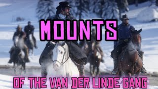 HORSES OF THE VAN DER LINDE GANG ☆ RED DEAD REDEMPTION 2 [upl. by Nedrud]