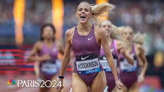 Keely Hodgkinson STUNS in women’s 800m at London Diamond League  NBC Sports [upl. by Esorrebma]