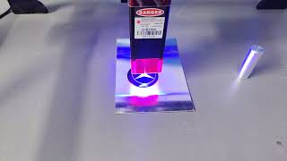 Lunyee 80W diode laser engraving on aluminum [upl. by Armalla]