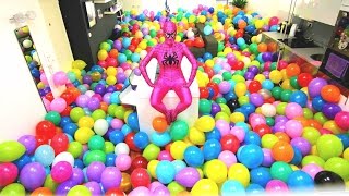 Epic Balloons Surprise PRANK [upl. by Aicemed]