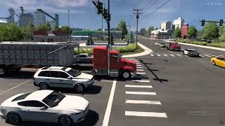 Heavy Limestone Haul  Peterbilt 579  Straight pipe ISX Cummins  American Truck Simulator [upl. by Labaw]