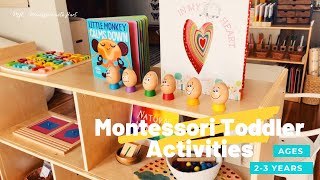 Montessori Toddler Activities Ages 23 years Updated Shelf Activities montessoriwithhart [upl. by Arleen599]