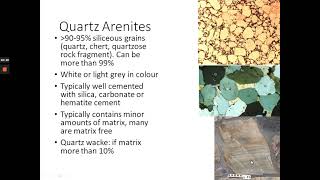 Sedimentology Lecture 4 Part 2 Sandstone Classification Conglomerates [upl. by Alyl457]