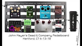 Rundown of John Mayers 2018 Dead amp Company Pedalboard and Amp Rig [upl. by Peter51]