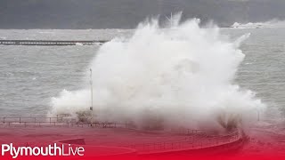 Freak flooding in Plymouth as Storm Ciaran batters city [upl. by Alysoun]