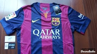 Barcelona 1415 Playera quotAuthenticquot Local La Liga BBVA [upl. by Eenahs]