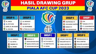 RESMI Hasil Drawing AFC CUP 2023  Jadwal Piala AFC CUP 2023 [upl. by Ramor]