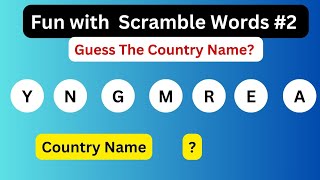 Fun with Scramble Words 2 Can You Word Power unscramble viral scrambleword scrambledwordgame [upl. by Aehtela]