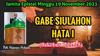 Jamita Partangiangan Epistel Minggu 19 November 2023 Jakobus 12225 haposanhutapea [upl. by Ioyal679]