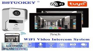 Tuya Smart Wifi Video Doorbell Home Intercom Phone 1080P RFID Wireless Door Review [upl. by Noillid667]