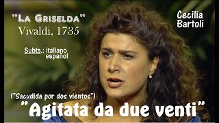 Virtuosismo vocal de Cecilia Bartoli  quotAgitata da due ventiquot Vivaldi  Subts italianoespañol HD [upl. by Kendrah]