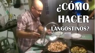 LANGOSTINOS AL AJILLO CON PAPAS SALTEADAS PARTE 2 [upl. by Murtha]