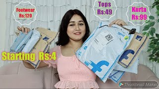 Rs99 Dress Rs49 Top🔥 Shopsy Haul Start Rs4 Only  Cheapest Shopsy Haul  Shopsy By Flipkart [upl. by Sobmalarah213]