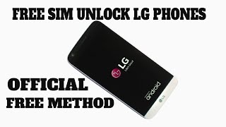 Unlock SIM card on any LG Phone – any carrier unlocks [upl. by Fulbert]