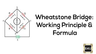 Wheatstone Bridge Working Principle amp Formula [upl. by Elleinet549]