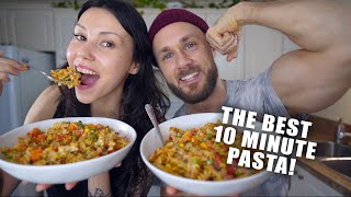 THE BEST HIGH PROTEIN 10 MINUTE PASTA VEGAN amp GLUTEN FREE [upl. by Scoles995]