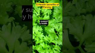 5 Health Benefits of Parsley [upl. by Sixla]