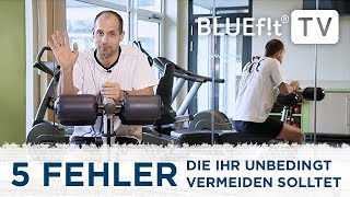 Fitness Training  Wie richtig trainieren Die 5 häufigsten Fehler [upl. by Jacey]